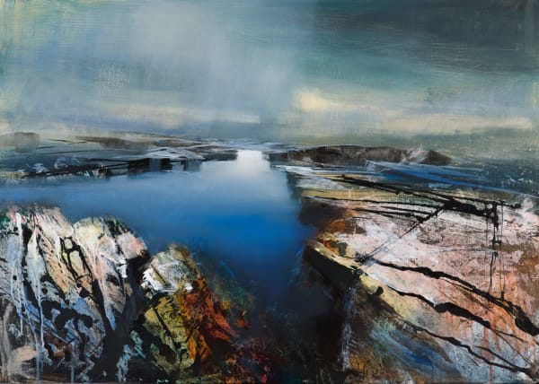Beth Robertson Fiddes Edges, Garvie Bay, 2020 mixed media 76cm x 107cm 30 x 42 in