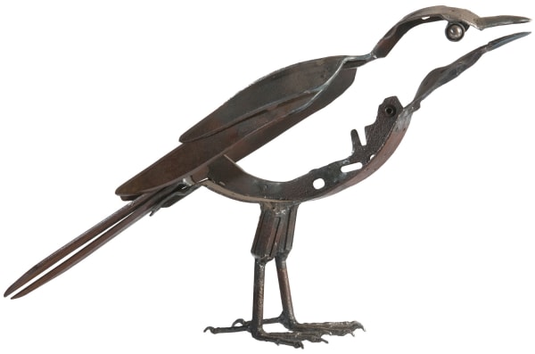 Helen Denerley Corvid scrap metal 28cm high