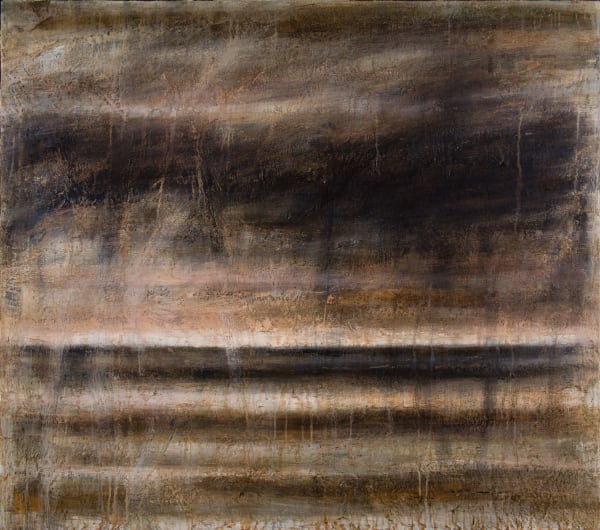 Peter White Landscape 4 oil, acrylic and wax 110cm x 122cm