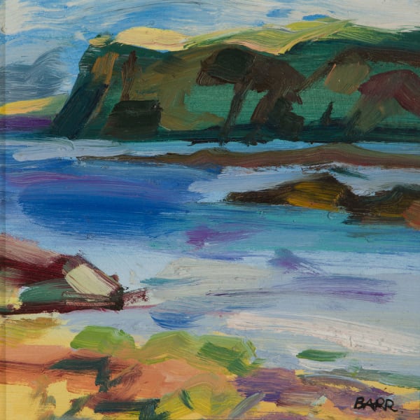 Shona Barr Coastal Cliffs (study), 2019 oil on canvas 20.3 x 20.3 cm 8 x 8 in