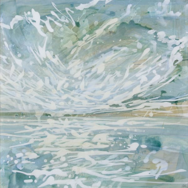 Lizzie Rose Aria iii, 2022 acrylic and pencil 39cm x 39cm ( 56cm x 56cm framed)