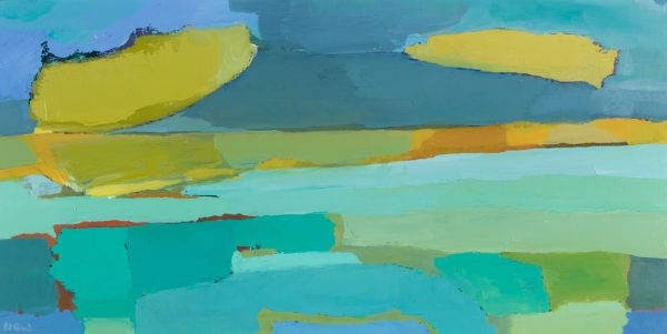 Maggie New Shapes of Light, 2025 oil on board 27cm x 35cm (47cm x 75cm framed)