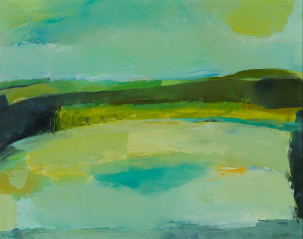 Maggie New Sound of Light II, 2024 oil on board 38cm x 48cm (58cm x 68cm framed)