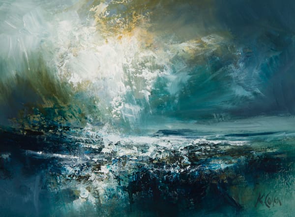 Kirstie Cohen Seascape study v, 2019 oil on board 15cm x 20cm