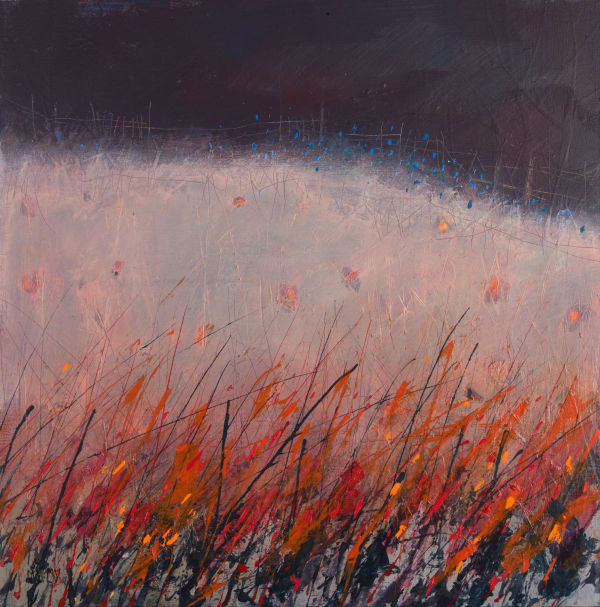 Edge of the Field (crimson sky)