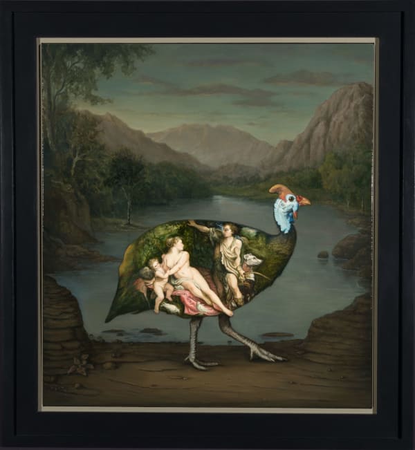 Carolynda Macdonald Safe Haven, 2022 oil on linen 76cm x 69cm (93cm x 86cm framed)