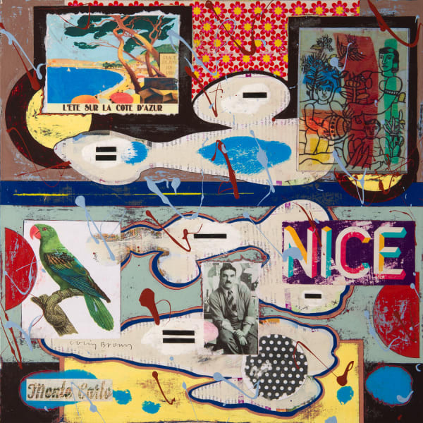 Colin Brown Nice, 2019 mixed media 40cm x 40cm