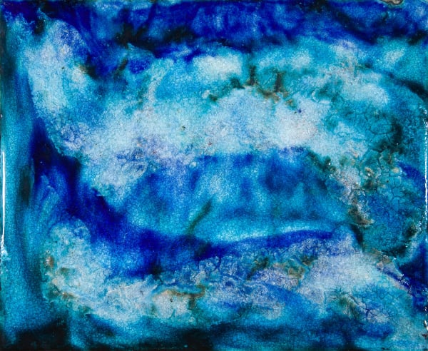 Lotte Glob Tidal Flow ceramic painting 35.8cm x 43cm
