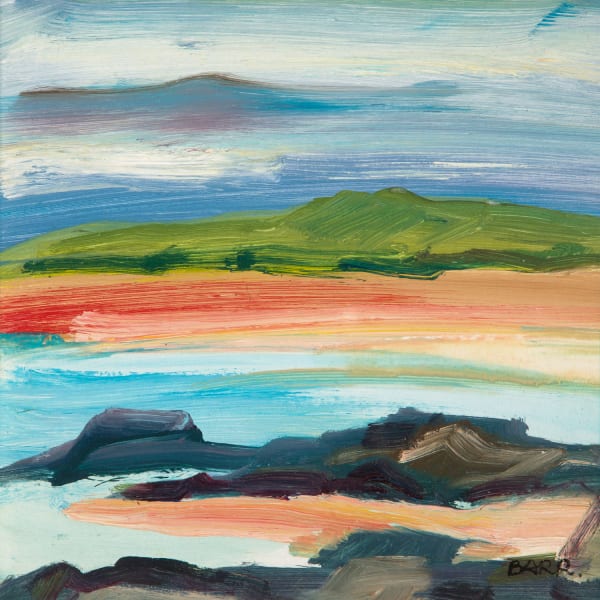 Shona Barr Rocks at Forvie Beach, 2019 oil on canvas 20.3 x 20.3 cm 8 x 8 in