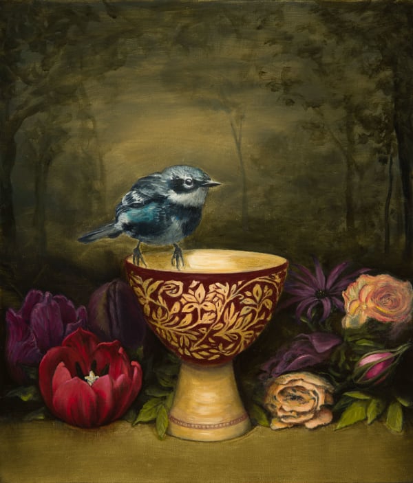 Carolynda Macdonald Shrine of the Flower Fairy, 2014 oil on board 36cm x 31cm 14 x 12 in