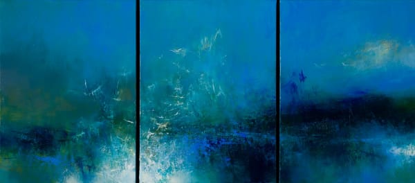 Kirstie Cohen Sea Birds, 2020 oil on canvas 40cm x 90cm