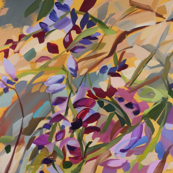 Shona Barr Wisteria and Shadows oil on canvas 91.4 x 91.4 cm 36 x 36 in