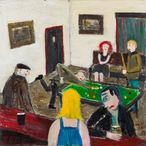 James Newton Adams The Hustler, 2024 acrylic on canvas 51cm x 51cm (67cm x 67cm framed)