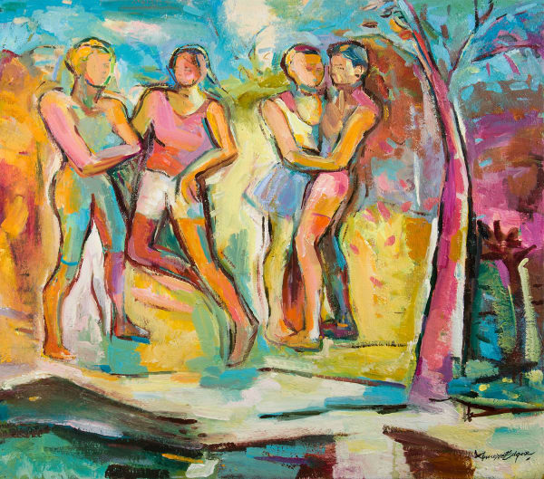 Annette Edgar Spring Dance oil on linen 81cm x 91cm