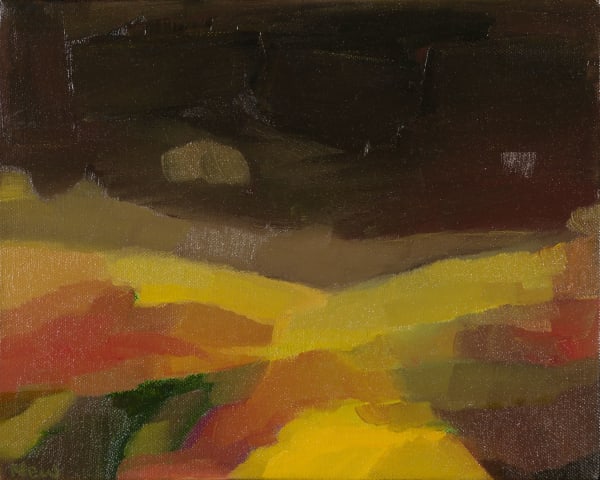 Maggie New Going Home oil on canvas 10" x 12" unframed (hand-crafted oak frame additional £80)
