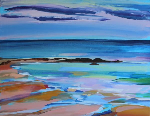Shona Barr Summer Beach oil on canvas 71.1 x 91.4 cm 28 x 36 in