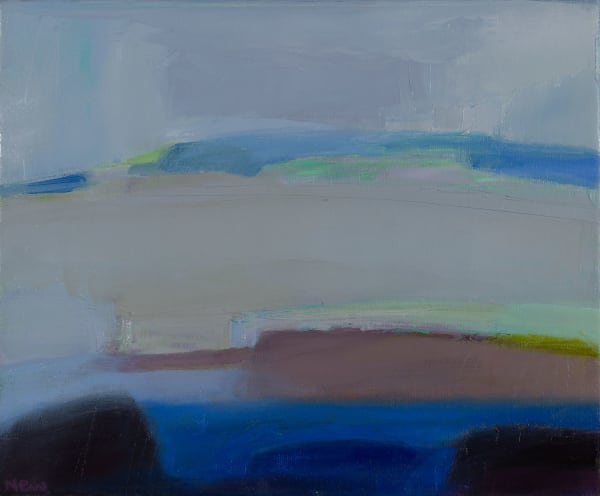 Maggie New Listen, 2024 oil on canvas 10" x 12" unframed (hand-crafted oak frame additional £80)