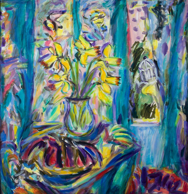 Fionna Carlisle Northumberland Street, Edinburgh acrylic on paper 107cm x 112cm