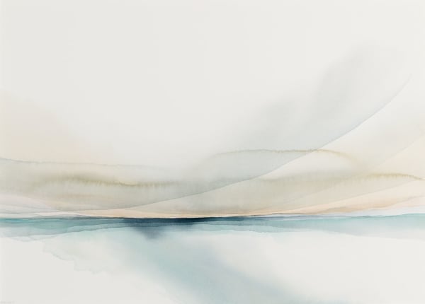 Peter Davis RSW Korr, 2024 watercolour and bodycolour on paper 50cm x 70cm (69cm x 88cm framed)