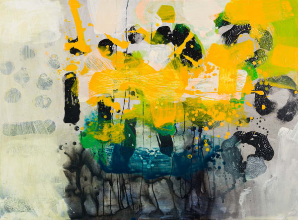Christopher Wood RSW A Clatter o' Birds, 2025 acrylic on box panel 91cm x 122cm