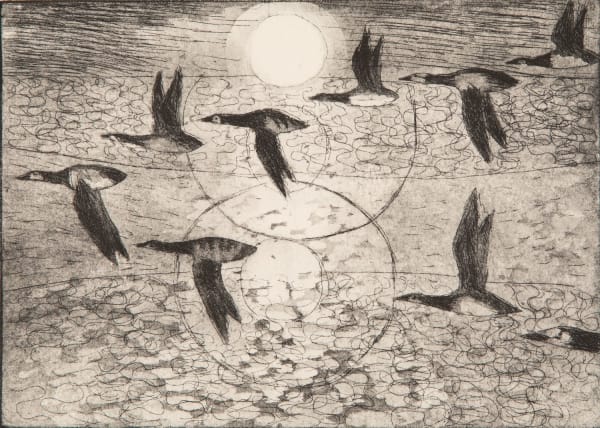 Paul Bloomer Journey, 2019 etching 21cm x 15cm Edition of 50