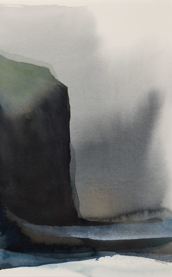 Peter Davis RSW Klettr, 2020 watercolour on paper 54cm x 33cm (74cm x 53.5cm framed)