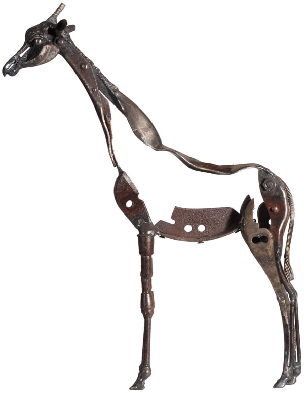 Helen Denerley Miniature Giraffe scrap metal 43cm high
