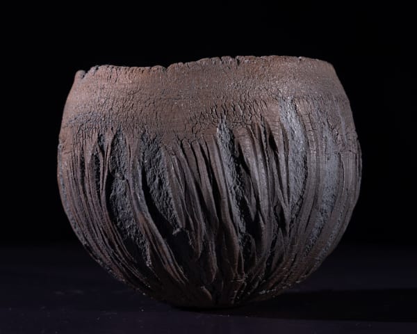 Patricia Shone Township bowl Tarskavaig, 2023 raku 9cm (h) x 10cm x 10cm