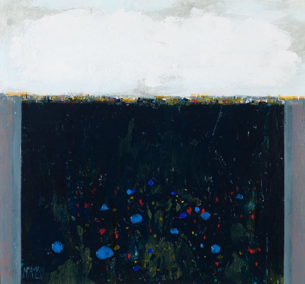 Robert McAulay Smaller Dark Field ii, 2023 acrylic on panel 38cm x 40.5cm (45.5cm x 48cm framed)