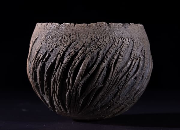 Patricia Shone Township bowl Kinloch, 2023 raku 9cm (h) x 10cm x 10cm