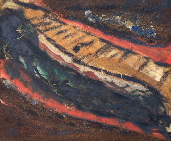 Lotte Glob Strata ceramic painting 35.8cm x 43cm