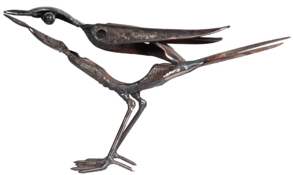 Helen Denerley Small Bird i scrap metal