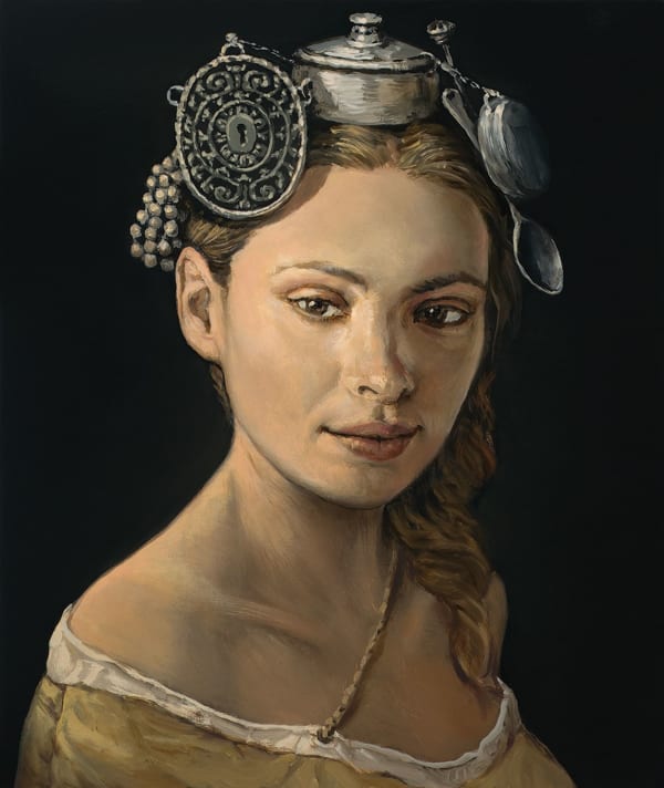 Alan Macdonald Solara, 2023 oil on board 36cm x 30cm (53cm x 47cm framed)