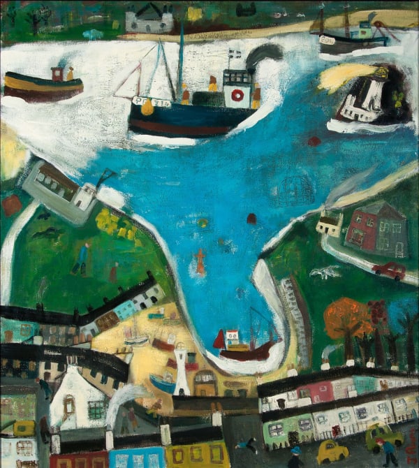 James Newton Adams As I was going to St Ives acrylic on canvas 96cm x 86cm