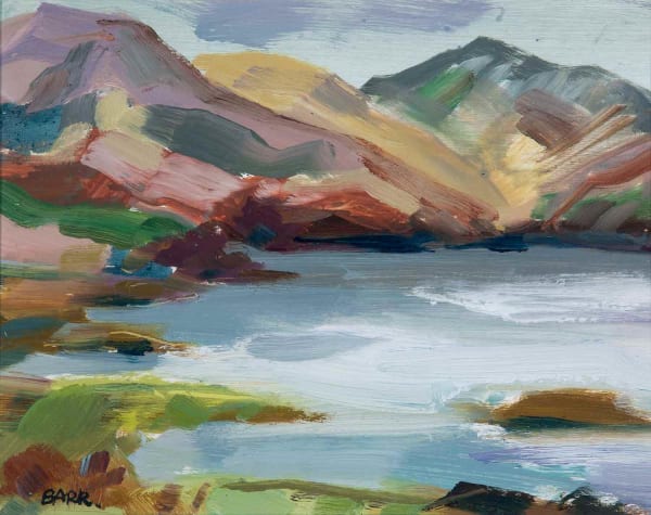 Shona Barr Breezy Day by the Water (study) oil on card 17.8 x 22.9 cm 7 x 9 in