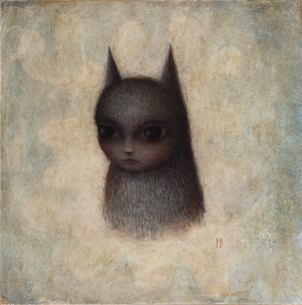 Paul Barnes Thinking About You ii, 2024 acrylic and plaster on board 17cm x 17cm