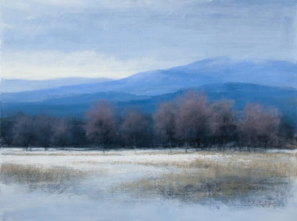 Carina Prigmore Shifting Seasons, 2021 acrylic on canvas 76cm x 102cm (81cm x 107cm)