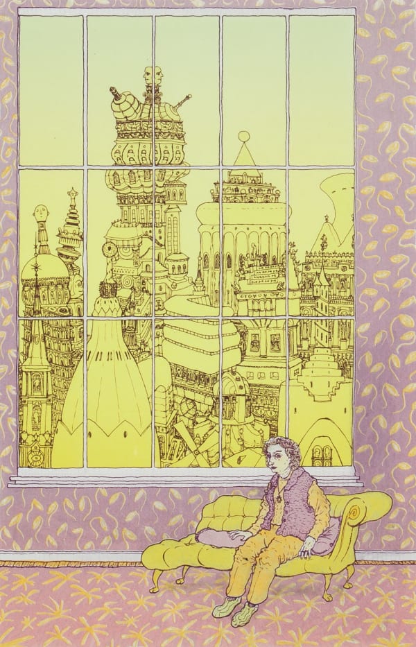 Robert Powell The Window, 2022 lithograph (VE) 38cm x 25.5cm (56.5cm 43cm framed) Edition of 12