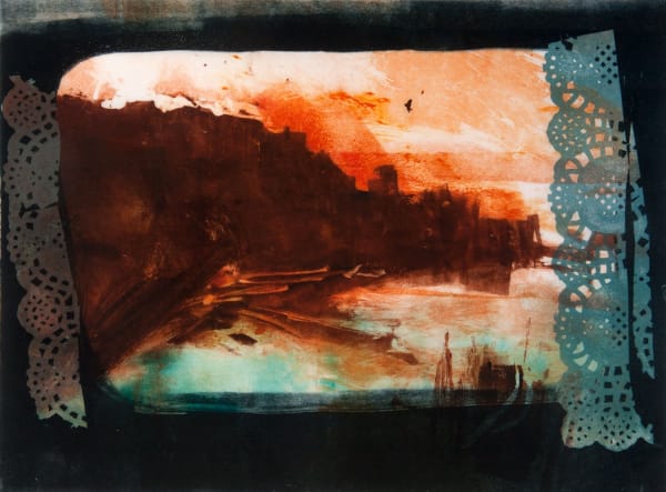 Kate Downie RSA Catterline Dawn I monotype on Japanese paper 55cm x 65cm