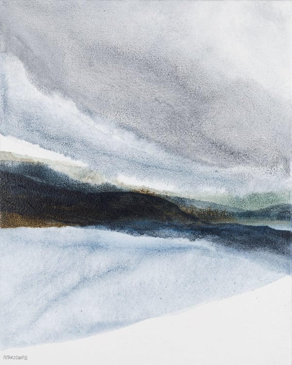 Peter Davis RSW Slagie, 2025 mixed media on canvas panel 30cm x 25cm (28.5cm x 23.5cm framed)