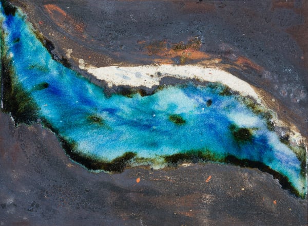 Lotte Glob Estuary ceramic painting 47cm x 64cm