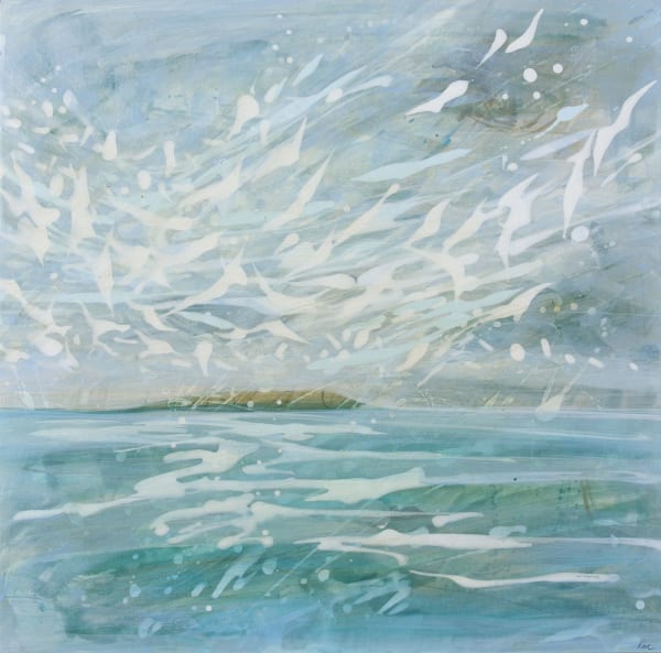 Lizzie Rose Aria i, 2022 acrylic and pencil 39cm x 39cm ( 56cm x 56cm framed)