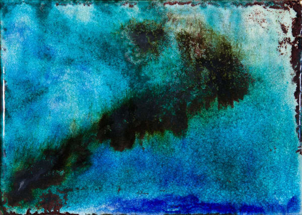 Lotte Glob Reef ceramic painting 25cm x 35.5cm