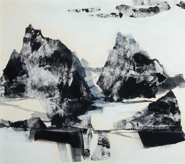 Kirstie Cohen Mountain Rock I mixed media 50cm x 56cm