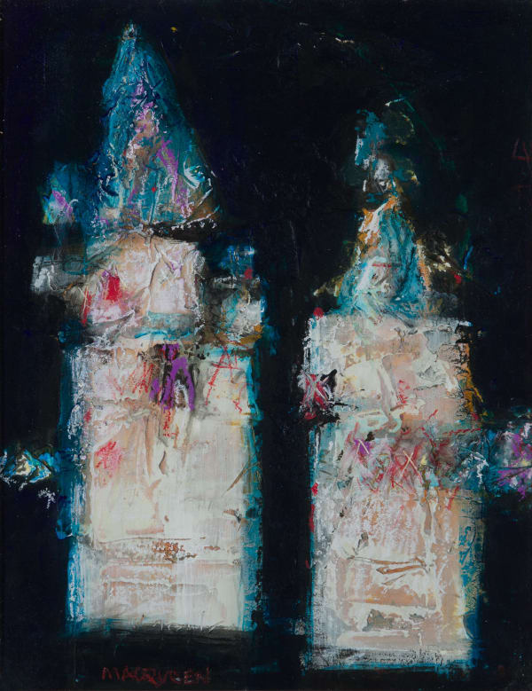 Charles MacQueen RSW RGI Reflections, Venice, 2020 mixed media 28cm x 31cm 11 x 12 in