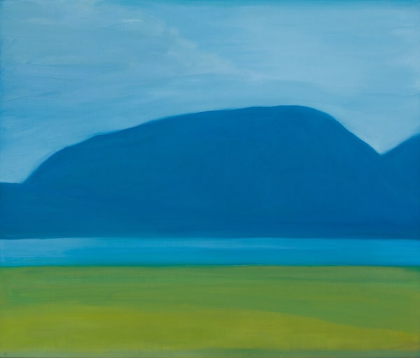 Jane MacNeill Ward Hill, over Bring Deeps, 2022 oil on board 36cm x 44cm (40cm x 48cm framed)