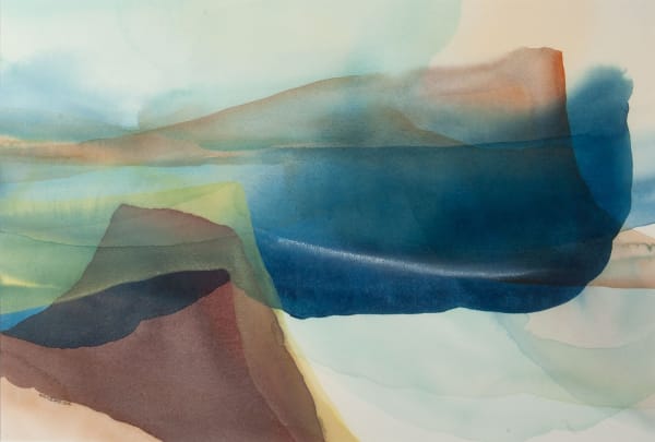 Peter Davis RSW Erne's Stack watercolour on paper 50cm x 70cm