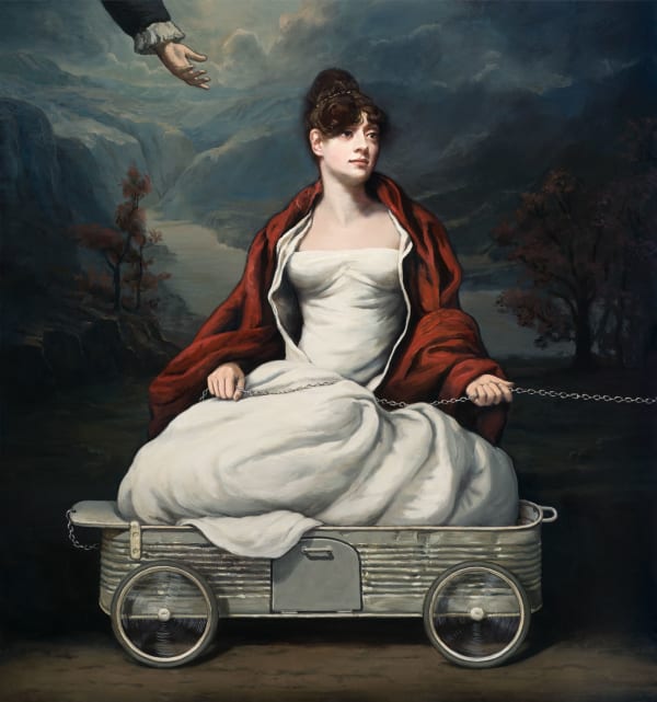 Alan Macdonald The High Road, 2023 oil on linen 117cm x 109cm (134cm x 126cm framed)
