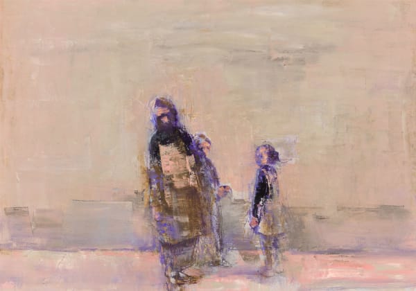 Anthony Scullion Sisters, 2024 oil on canvas 42cm x 49cm (53cm x 70.5cm framed)