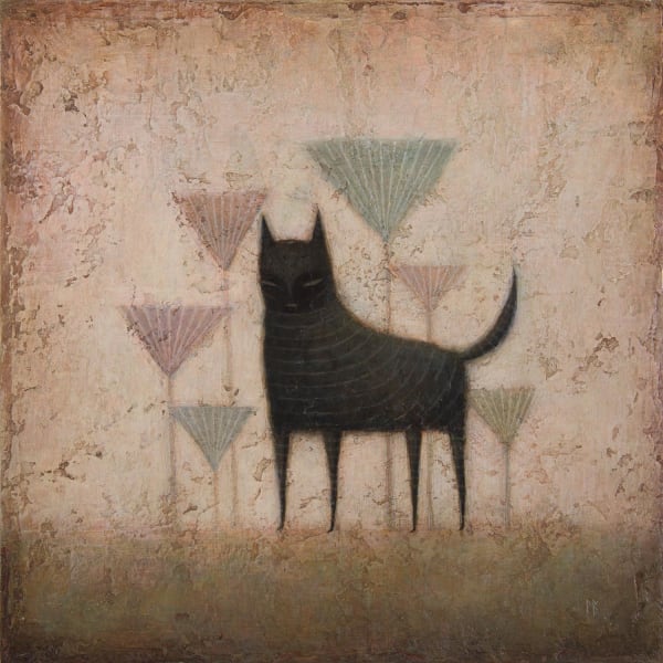 Paul Barnes - Cat in Flowers